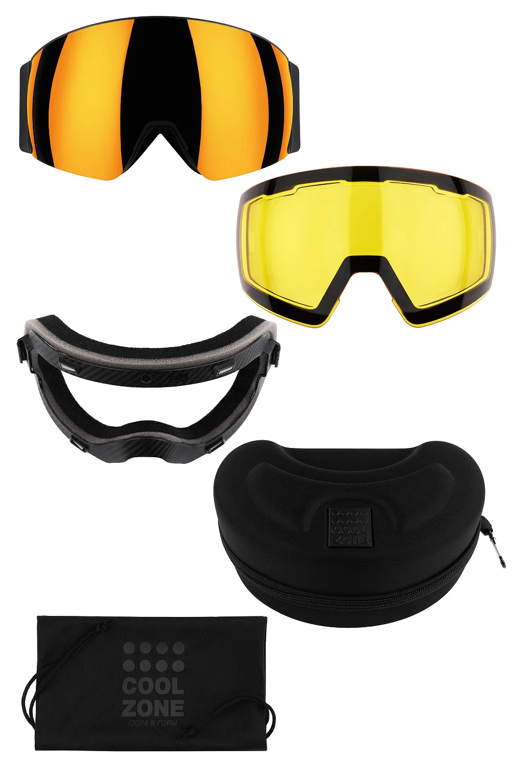 Маска черная сферическая Cool Zone